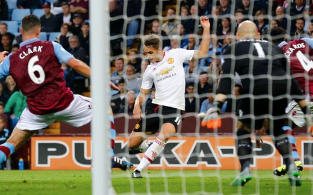 Video: Adnan Januzaj goal downs Aston Villa to send 100% Man United top of Premier League