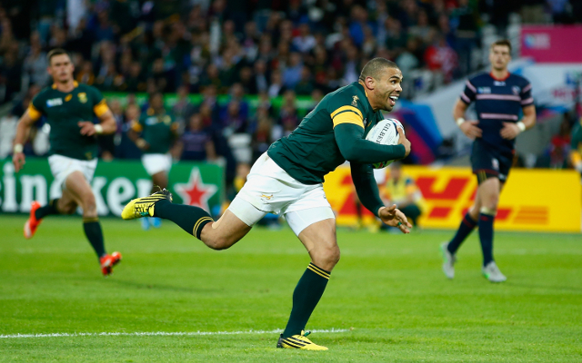 Bryan Habana hat-trick in South Africa win pulls him level with all-time RWC record (video)